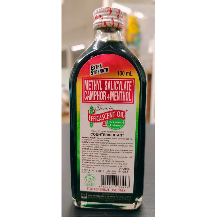 Efficasent massage oil extra strength 100 ml.