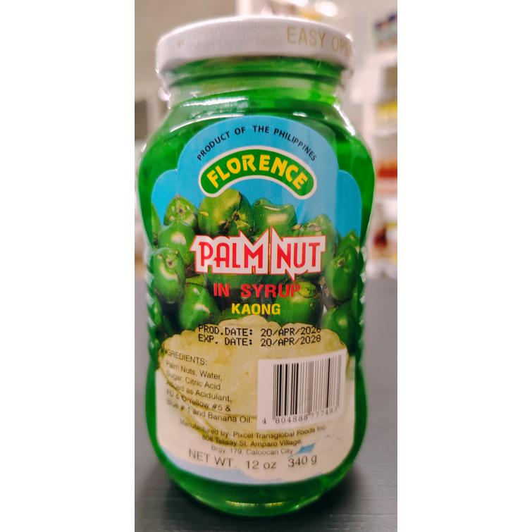 Palm nut in syrup (Kaong) green 340g.