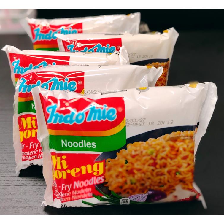 Indomie stir-fry noodles 80g.x5pcs.
