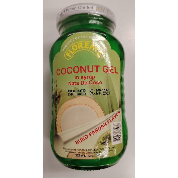 Florence Pandan Nata de Coco 340g.