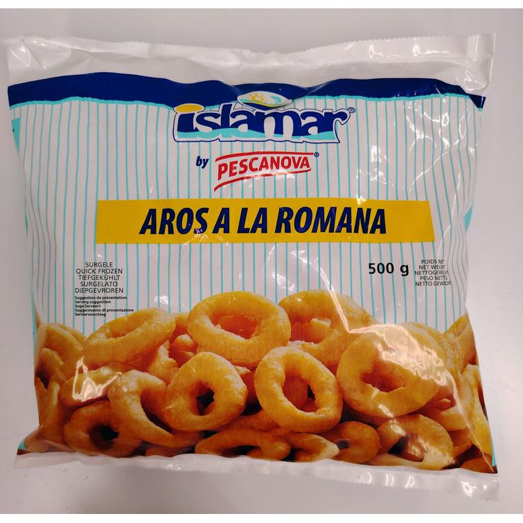 Islamar BREADED fish and squid rings ( Calamares) 500G. (Home delivery or Pick up at store only)