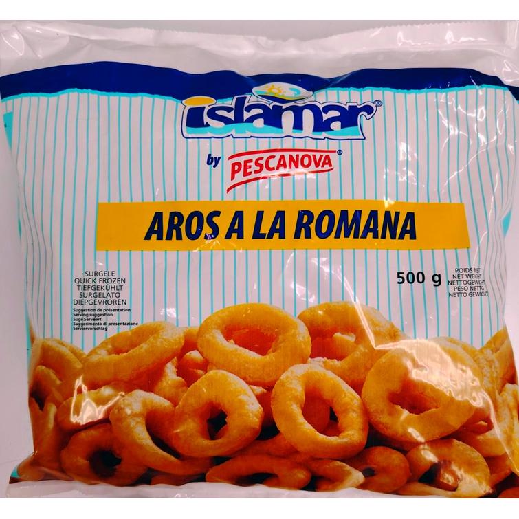 Islamar BREADED fish and squid rings ( Calamares) 500G. (Home delivery or Pick up at store only)