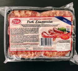 Nida Pork sweet pork longganissa 500g.