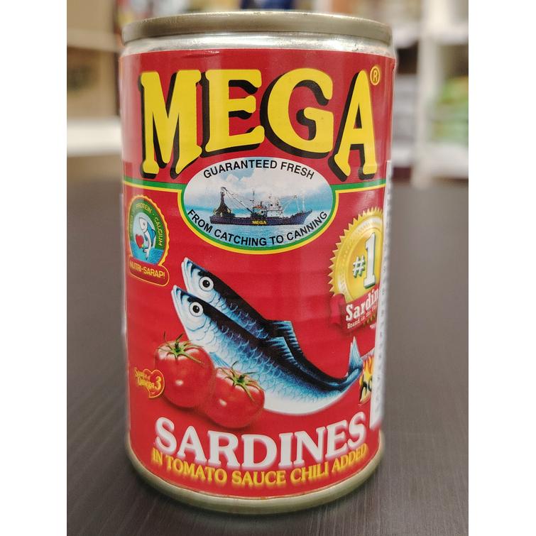 Mega sardines with tomato sauce hot and spicy 155g.