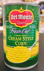 Del monte cream style corn 425g.