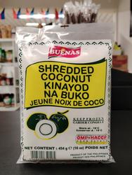 Buenas shredded young coconut 454g.(Pang-Buko salad) (Pick up at store only)