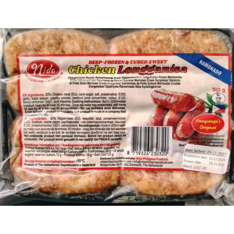Nida chicken sweet longganissa hamonado