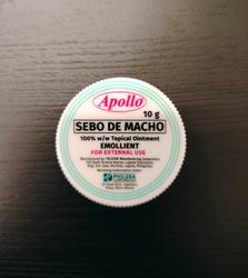 Apollo Sebo de macho skin moisturizer 10g.Apollo Sebo de macho skin moisturizer 10g.