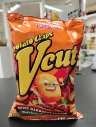 V cut spicy potato chips 60g. 