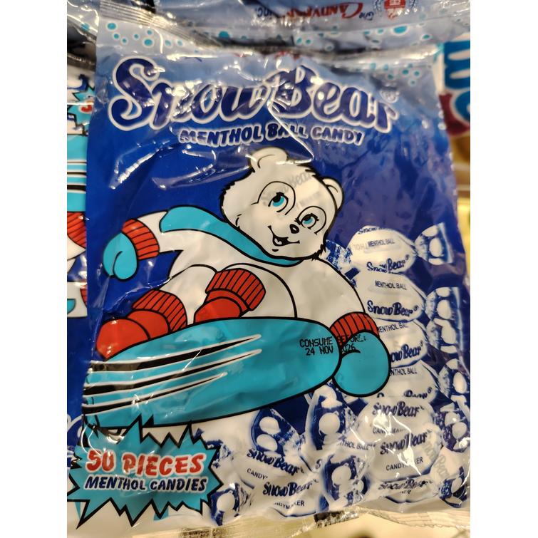 Snowbear menthol candy 250g.50pcs.