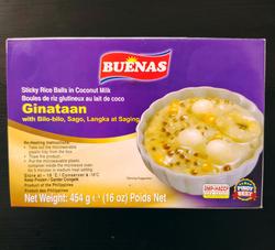 BUENAS Sticky rice balls in coconut milk 454g.