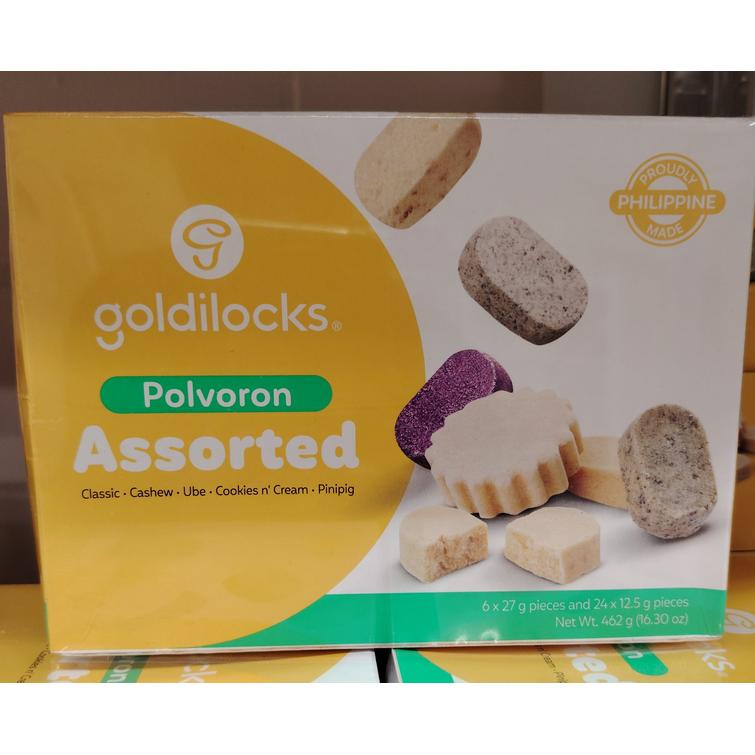 Goldilocks assorted polvoron 462g.grams 30pcs.