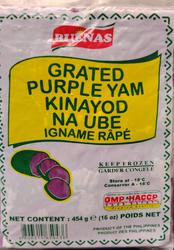 BUENAS GRATED UBE- PURPLE YAM 454g.( Pang-ube halaya) (Pick up at store only)