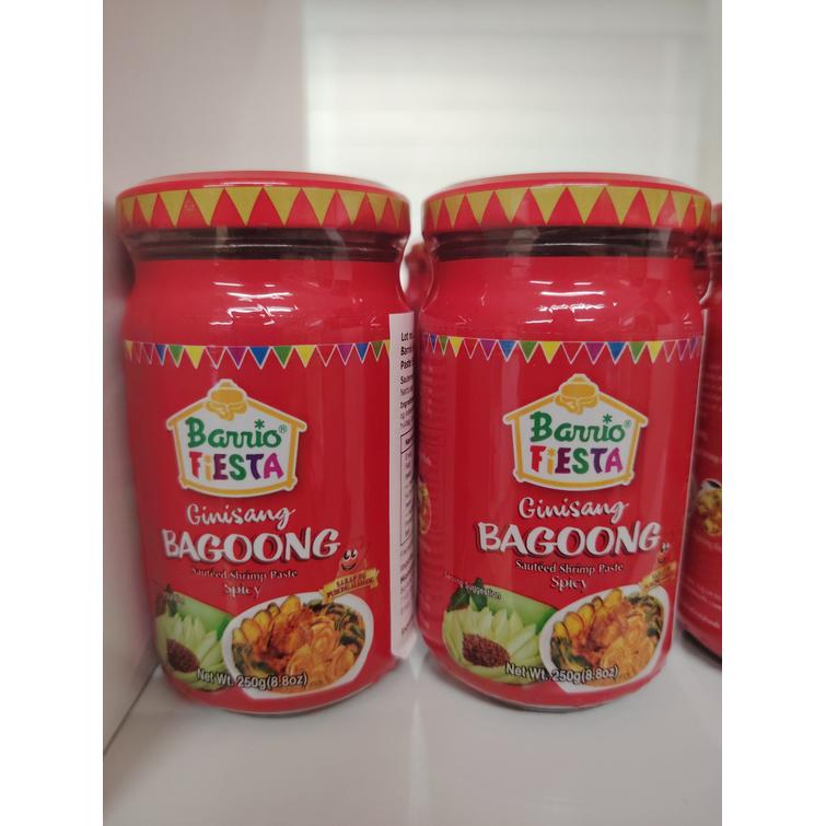 Barrio fiesta bagoong spicy Fermented shrimp 250g.