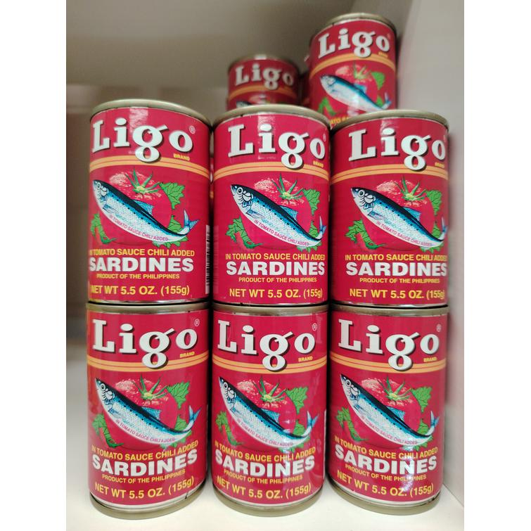 Sardines tomato sauce hot red LIGO 155g
