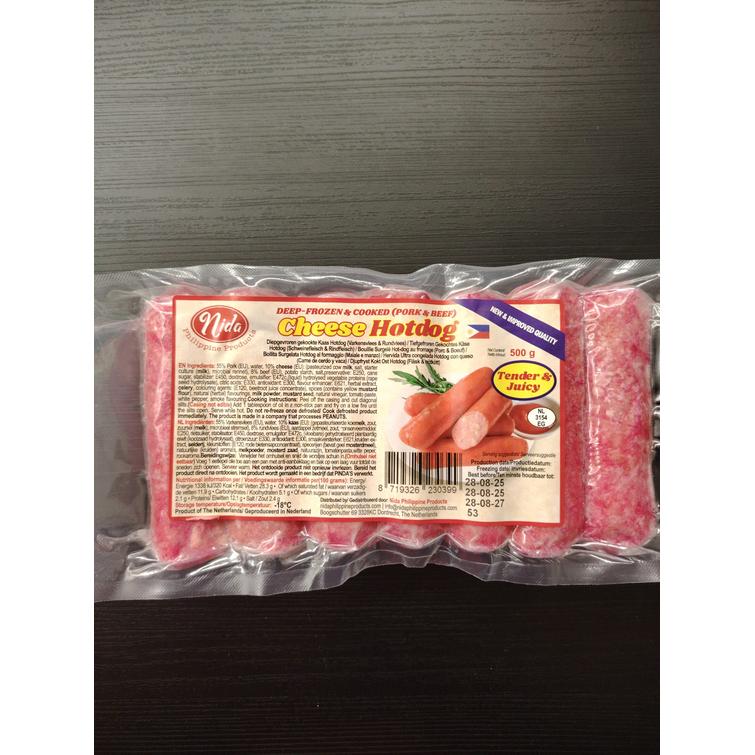 Nida hotdog cheese 500g.( Pick up at store only)