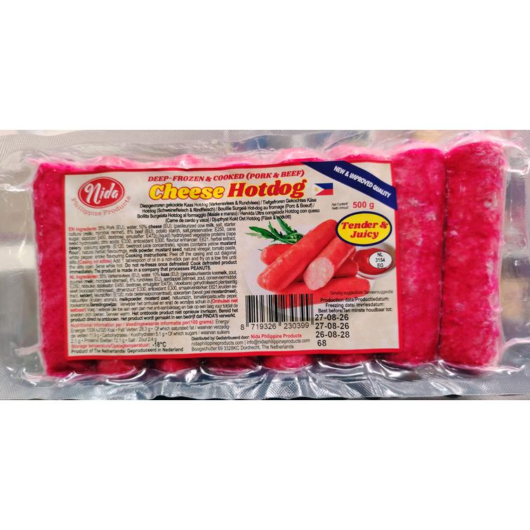 Nida hotdog cheese 500g.( Pick up at store only)