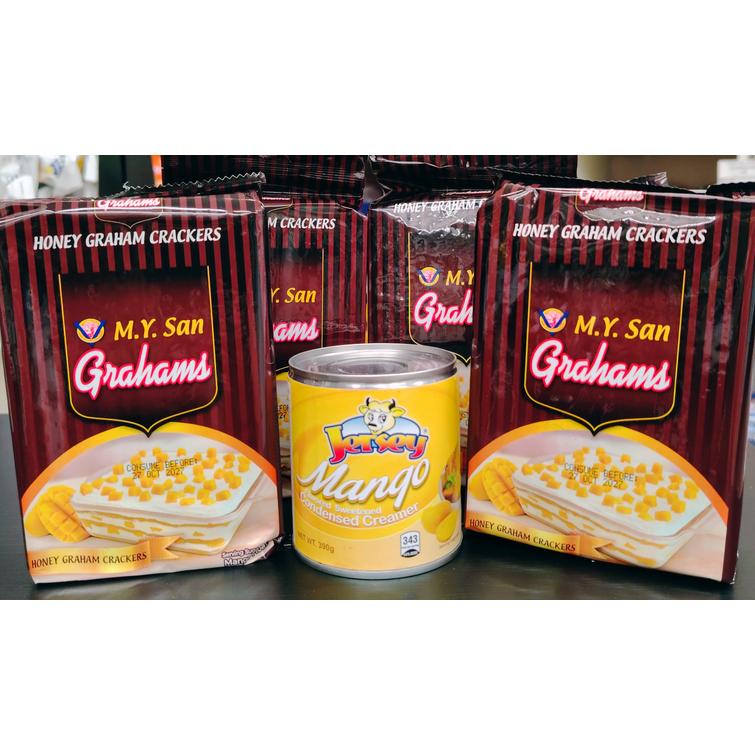 Mango float set  4pkt. graham biscuits +1 mango condensed milk 