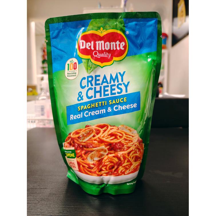 Del monte spaghetti sauce creamy and cheesy 500g. 