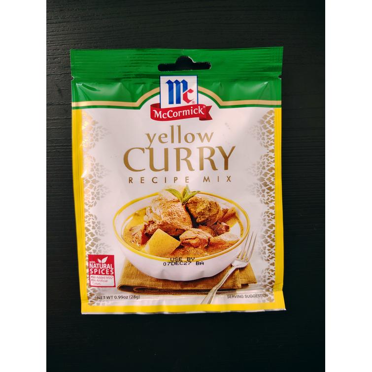 Mc cormick yellow curry mix 28g.