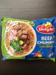 LUCKY ME instant noodle soup Beef Chilimansi 55G.