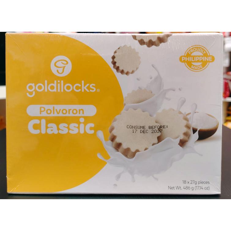 Goldilocks Polvoron Classic 18pcs. x27g./ 486g,