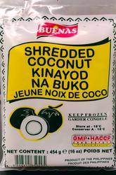 Buenas shredded young coconut 454g.(Pang-Buko salad) (Pick up at store only)