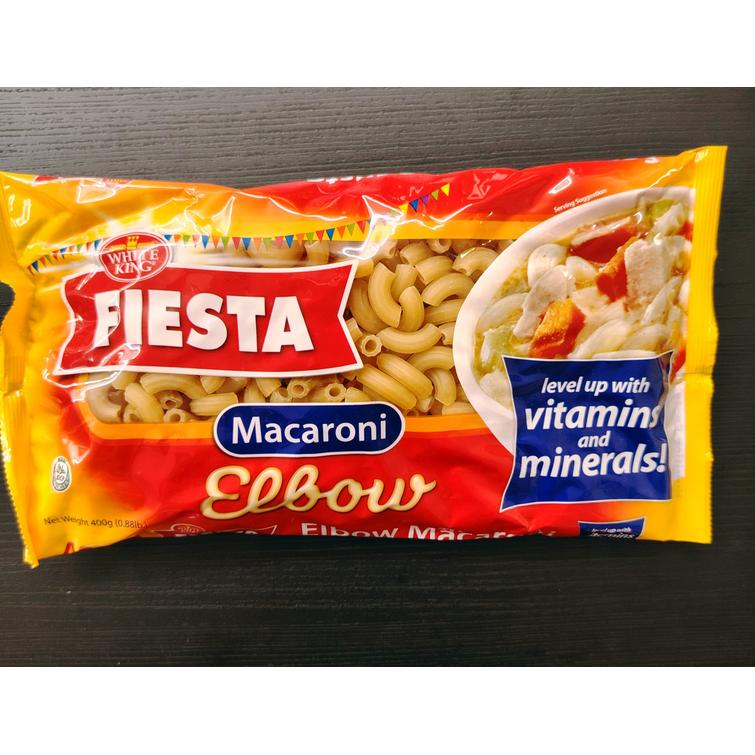 White king elbow macaroni 400g.