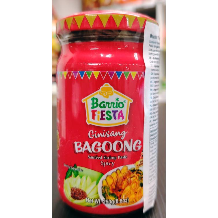 Barrio fiesta bagoong spicy Fermented shrimp 250g.
