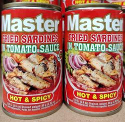 Master fried sardines 155g. Hot&spicy