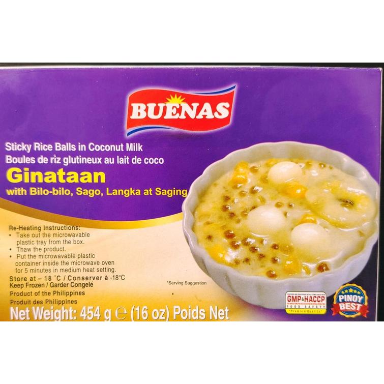 BUENAS Sticky rice balls in coconut milk 454g.