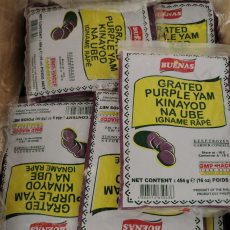 BUENAS GRATED UBE- PURPLE YAM 454g.( Pang-ube halaya) (Pick up at store only)